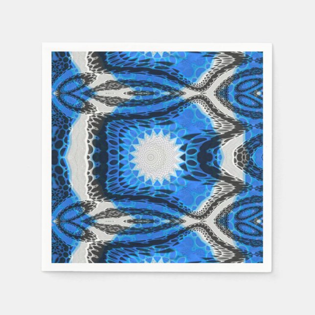 Atomic Blue Napkins (Front)