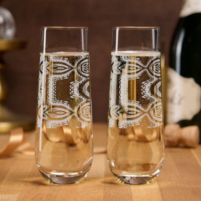 Atomic Blue Stemless Champagne Flute (Party)