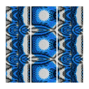 Atomic Blue Triptych