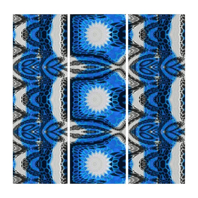Atomic Blue Triptych (Front)