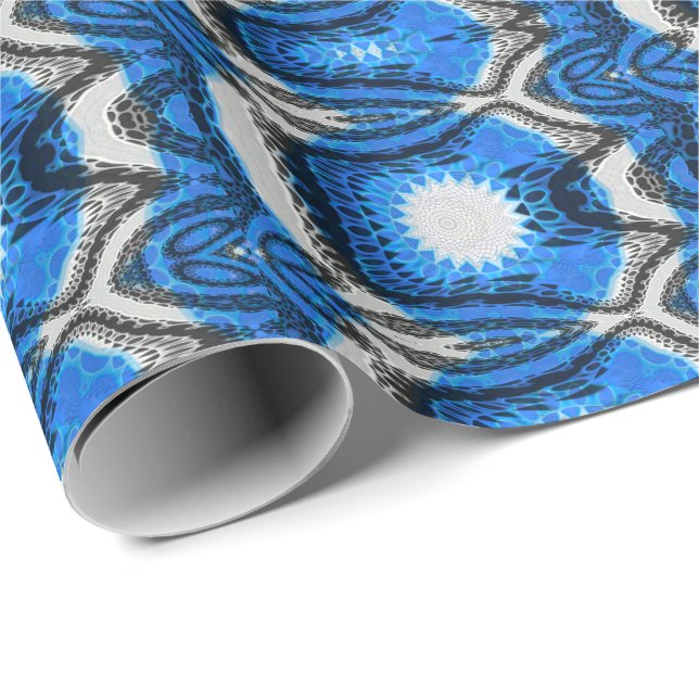 Atomic Blue Wrapping Paper (Roll Corner)