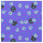 Atomic Blueberry - Retro Polka Dot Dream   Fabric