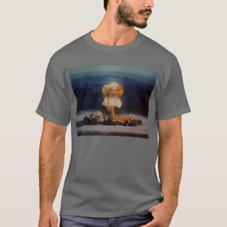 Atomic Bomb Blast, Blue with Lightning Bolt T-Shirt
