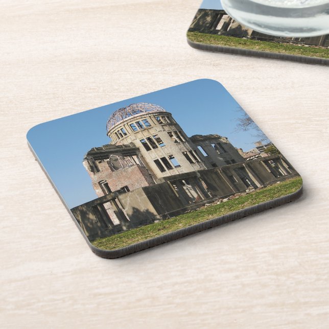 Atomic Bomb Dome, Hiroshima, Japan Drink Coaster (Left Side)