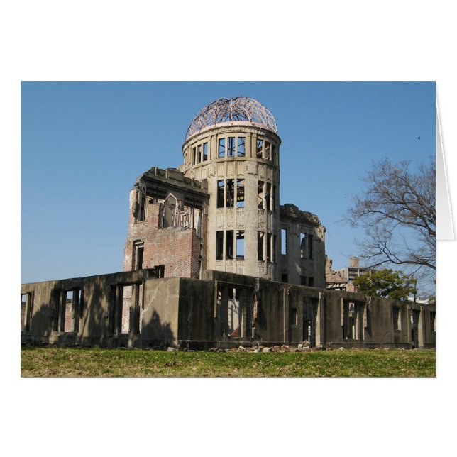 Atomic Bomb Dome, Hiroshima, Japan Greeting Card (Front Horizontal)