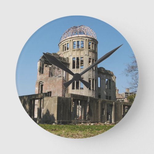 Atomic Bomb Dome Hiroshima Japan Round Clock
