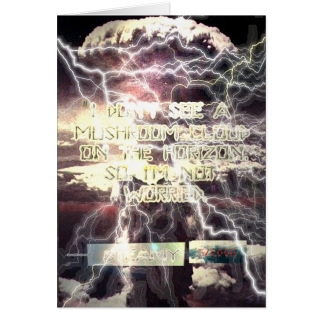 Atomic Bomb greeting card (Front)