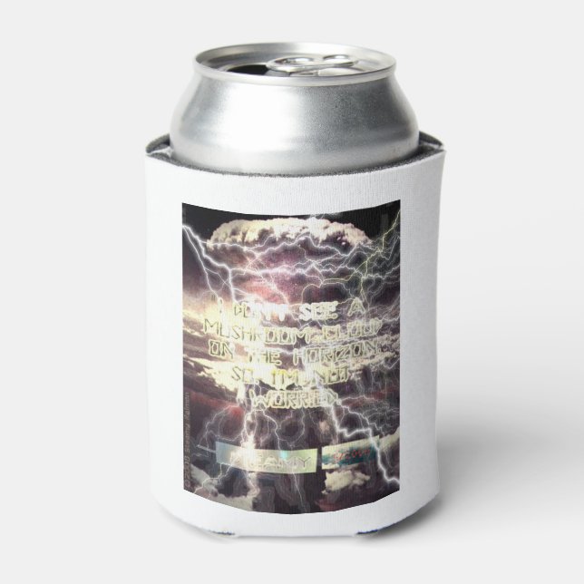 Atomic Bomb white can cooler (Can Front)