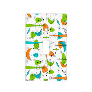 Atomic Boomerangs Design Light Switch Cover #1