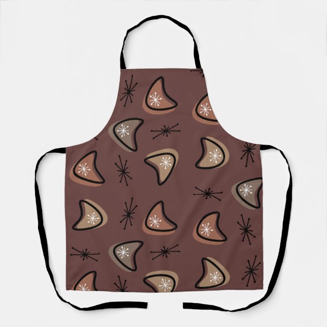 Atomic Boomerangs Starbursts Dark Academia Apron (Front)