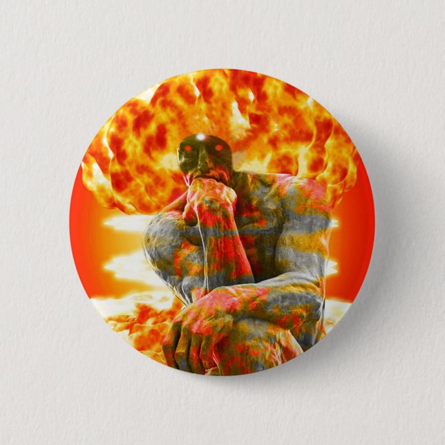Atomic Brainstorm Pinback Button (Front)