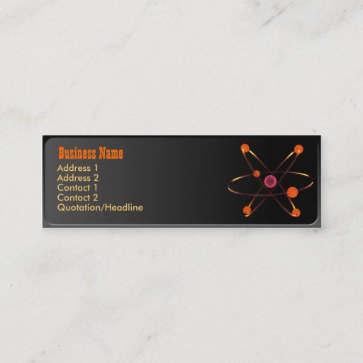 Customizable Atomic Business Card