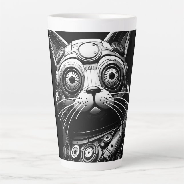 Atomic Cat #98 Latte Mug (Front)