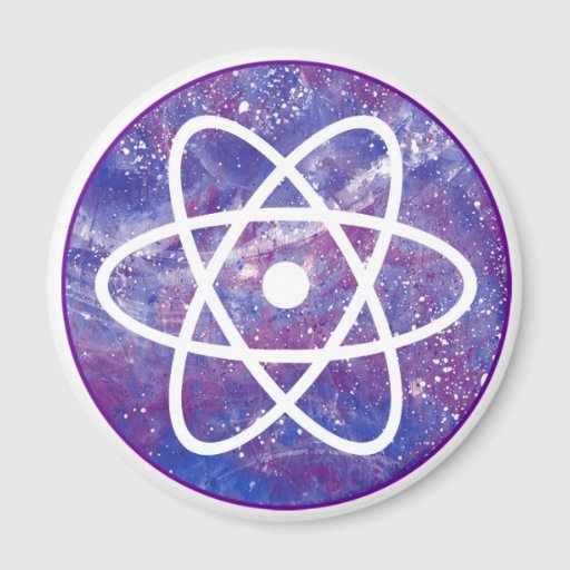 Atomic Circle 2 Inch Round Magnet | Zazzle