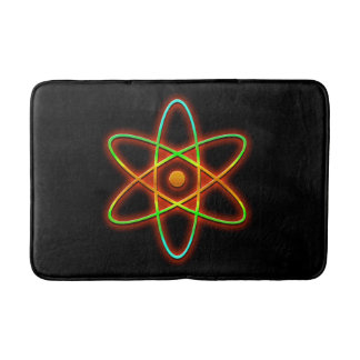 Atomic concept. bathroom mat