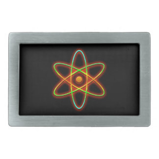 Atomic concept. rectangular belt buckle