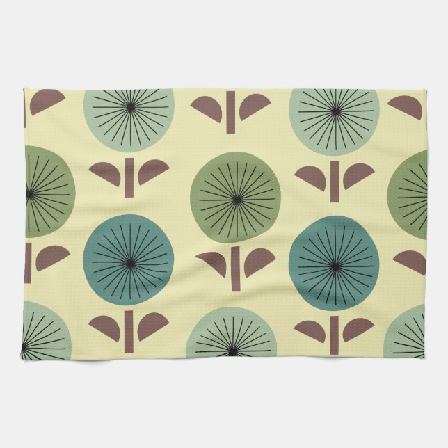 Atomic Dandelions Kitchen Towel (Horizontal)
