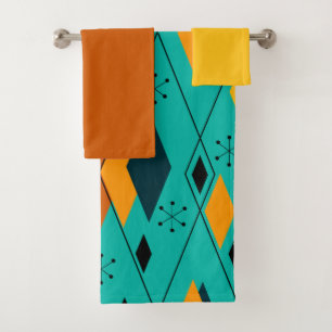 Atomic Diamonds  Bath Towel Set