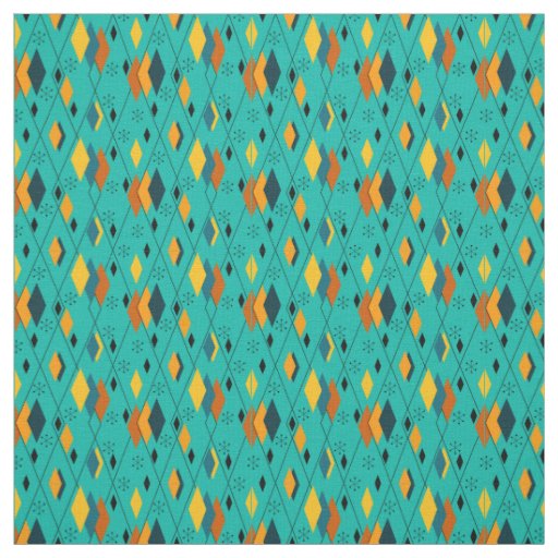 Atomic Diamonds  Fabric
