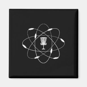 Atomic Disc Golf Golfing Golfer Player Sport Game Magnet