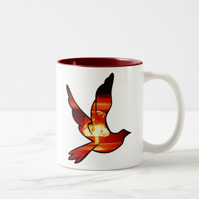 Atomic Dove Mushroom Cloud Mug (Right)