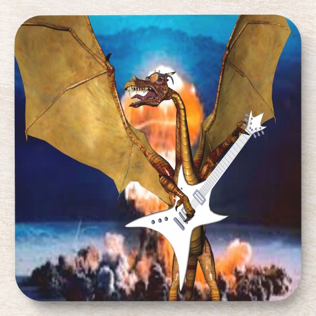 Atomic Dragon Beverage Coaster (Front)