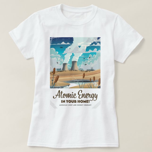 Atomic Energy Commercial  T-Shirt (Design Front)