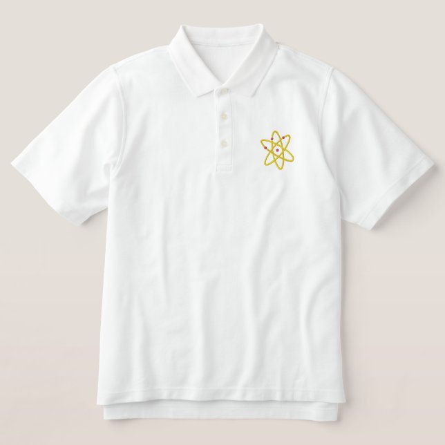 Atomic Energy Embroidered Polo Shirt (Design Front)