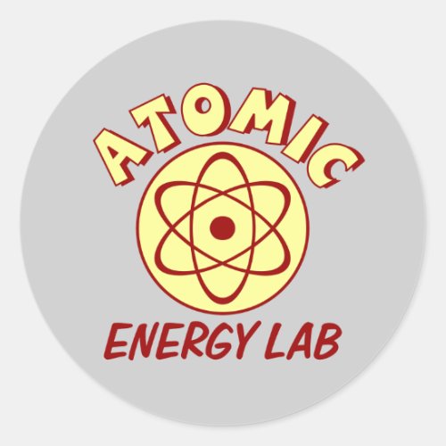 Atomic Energy Lab Classic Round Sticker
