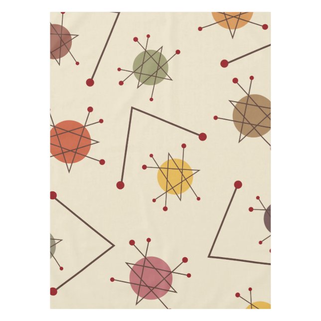 Atomic Era Autumn Tablecloth (Front)