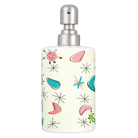 Atomic Era Inspired Boomerangs IV Bathroom Set (Front)