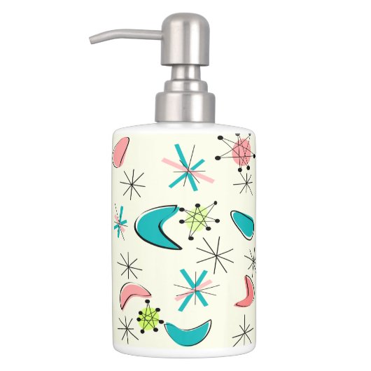 Atomic Era Inspired Boomerangs IV Bathroom Set (Left)