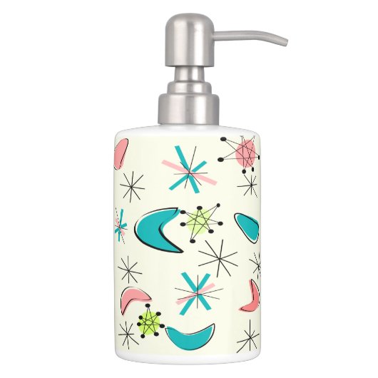 Atomic Era Inspired Boomerangs IV Bathroom Set (Right)