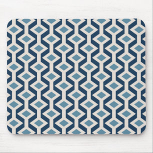 Atomic Era Inspired Geometric Pattern Mouse Pad