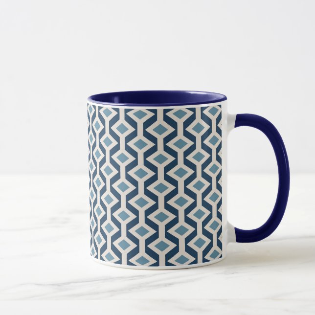 Atomic Era Inspired Geometric Pattern Mug (Right)