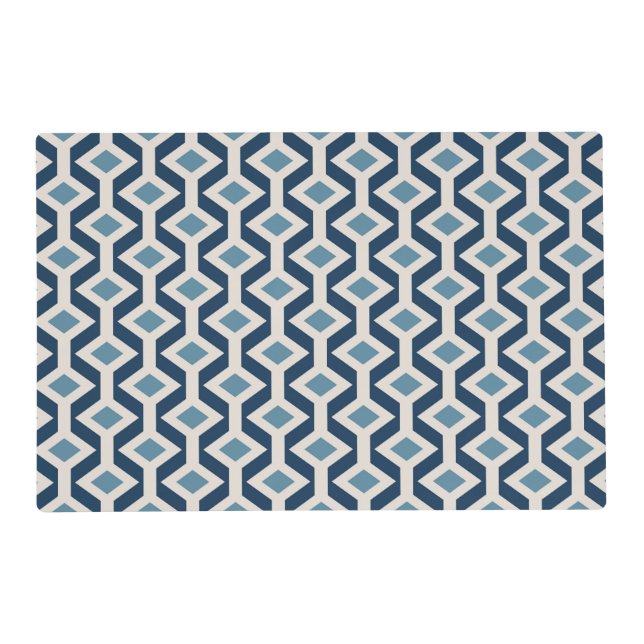 Atomic Era Inspired Geometric Pattern Placemat (Front)