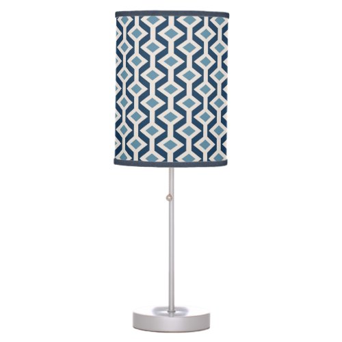 Atomic Era Inspired Geometric Pattern Table Lamp