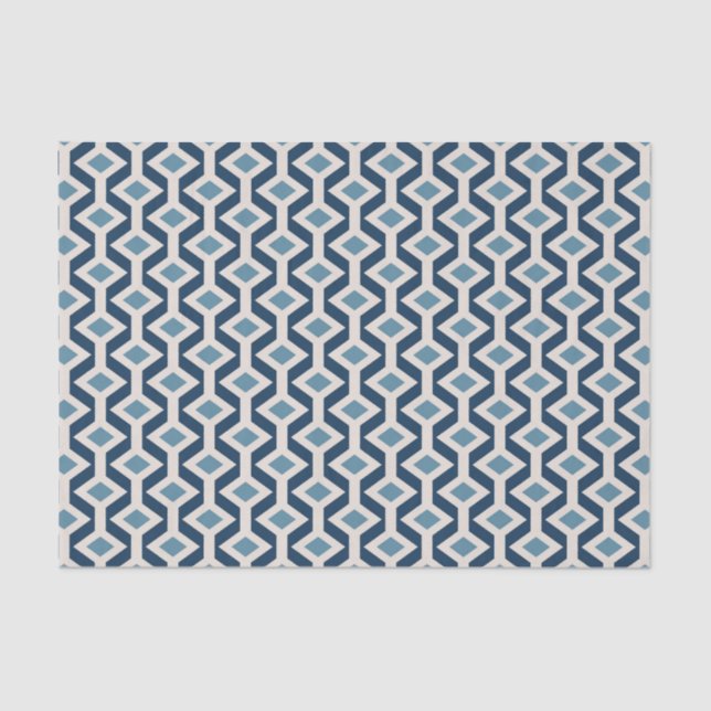 Atomic Era Inspired Geometric Pattern Tissue Paper (Front)