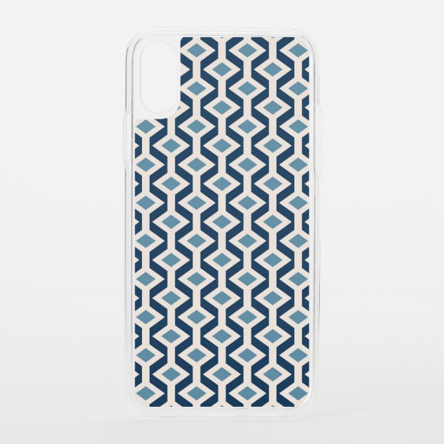 Atomic Era Inspired Geometric Pattern Uncommon iPhone Case (Back)