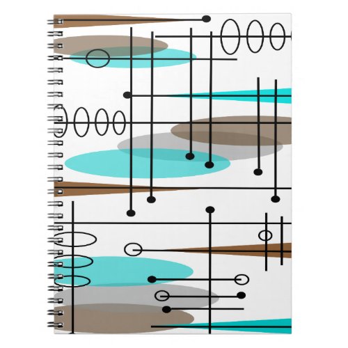 Atomic Era Inspired Mid_Century Design 13 Notebook