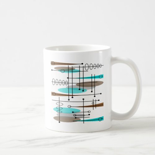 Atomic Era Mid_Century Modern Abstract Coffee Mug