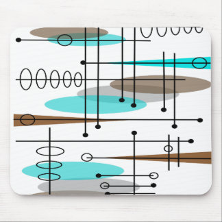 Atomic Era Mid-Century Modern Abstract Mouse Pad