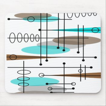 Atomic Era Mid-century Modern Abstract Mouse Pad by ProfessionalDesigns at Zazzle