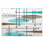 Atomic Era Mid-century Modern Abstract Placemat at Zazzle