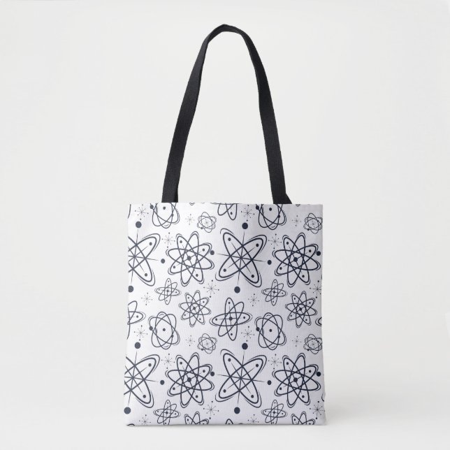 Atomic Era: Mid-Century Modern Patterns Tote Bag (Front)