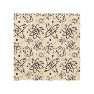 Atomic Era: Mid-Century Modern Patterns Wood Wall Art