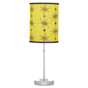 Atomic Era Satellites Chartreuse Table Lamp
