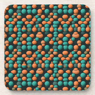 Atomic Era Vintage MCM Mid Century Modern Teal Beverage Coaster