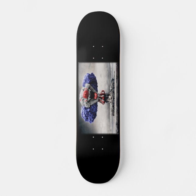 Atomic Evil Clown Bomb Skateboard Deck (Front)