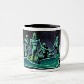 Atomic Fishman Zombies Two-Tone Coffee Mug (Front Right)